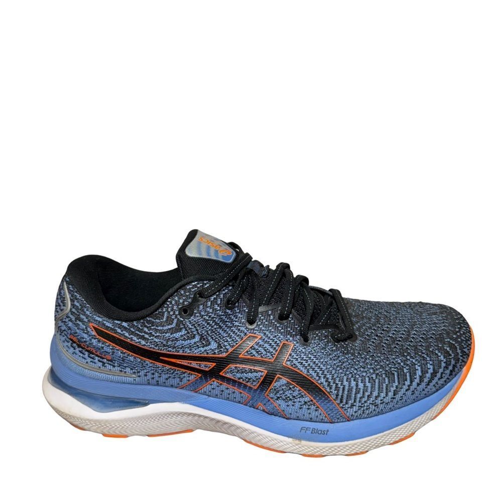 ASICS gel Athletic Shoes - Blue with Orange Accents size 9